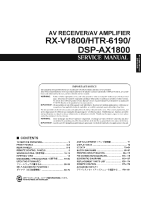 Yamaha HTR-6190 - Service Manual